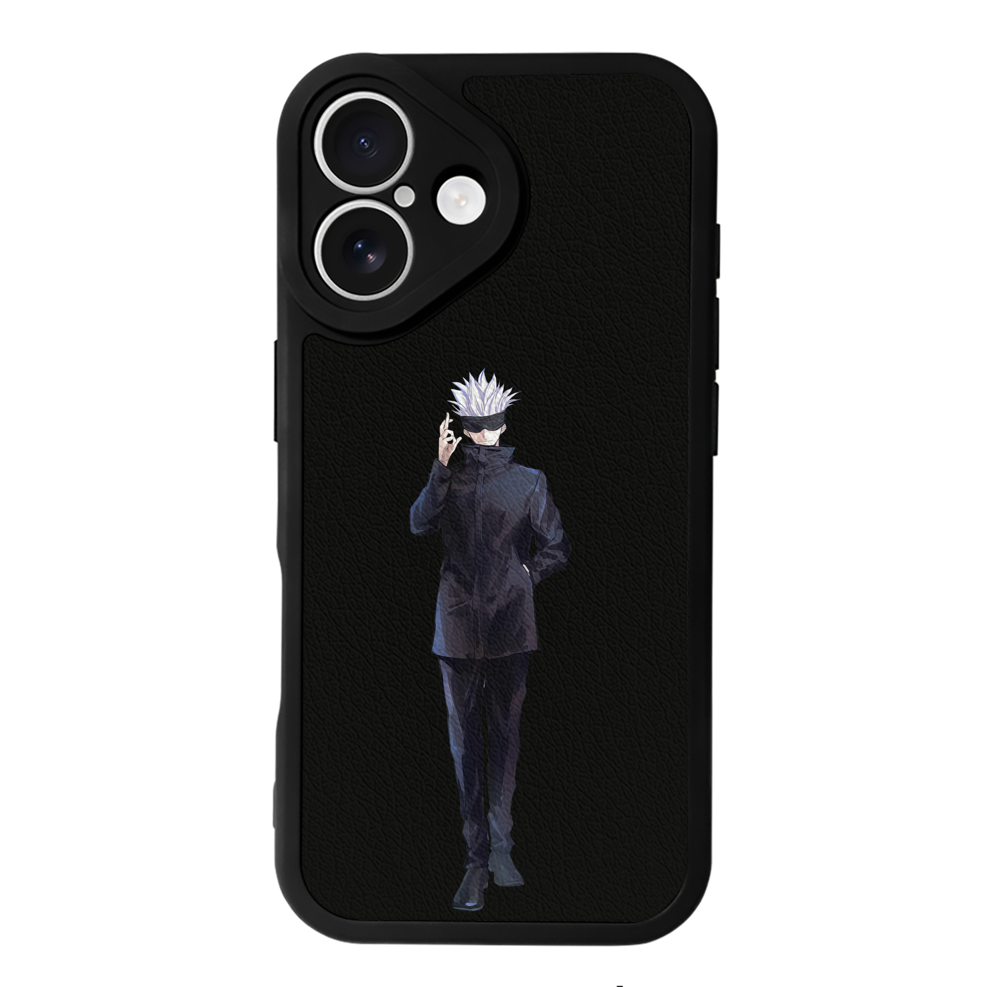 （画像用） 呪術廻戦 Jujutsu Kaisen 【iPhone 16シリーズ対応】シリコンスマホケース（レザー調） 材質：シリコン